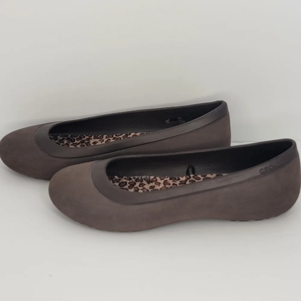 CROCS Brown Women's‎ Ballet Flats SIZE 7. #1640